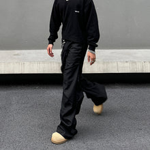 Load image into Gallery viewer, Vintage Black Pleated Drape Pants