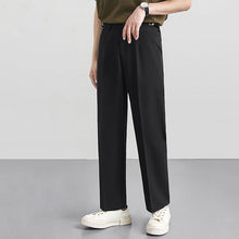 Load image into Gallery viewer, High-rise Elasticated Straight Trousers