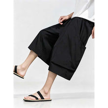 Load image into Gallery viewer, Large Pocket Ice Silk Quick-drying Drape Wide-leg Straight Pants