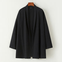 Load image into Gallery viewer, Loose cardigan cotton and linen Coat