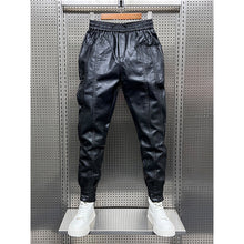 Load image into Gallery viewer, PU Plus Velvet Leather Slim-Fitting Pants