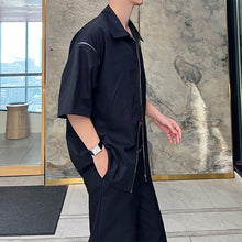 Load image into Gallery viewer, Detachable Zip Short Sleeve Shirt