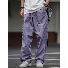 Load image into Gallery viewer, Purple Japanese Waterproof Breathable Loose Casual Pants