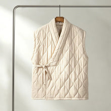 Load image into Gallery viewer, Japanese Zen Cross-collar Quilted Vest