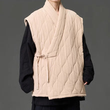 Load image into Gallery viewer, Japanese Zen Cross-collar Quilted Vest