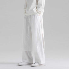 Load image into Gallery viewer, Retro Fake Two-piece Cotton And Linen Loose Skirt Pants