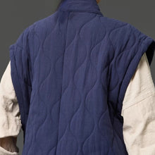 Load image into Gallery viewer, Japanese Zen Cross-collar Quilted Vest