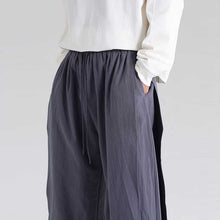 Load image into Gallery viewer, Retro Fake Two-piece Cotton And Linen Loose Skirt Pants