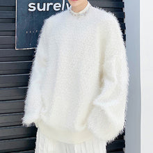 Load image into Gallery viewer, Stand-up Collar Fringed Sweater
