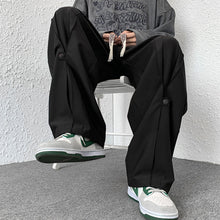 Load image into Gallery viewer, Drawstring Elastic Waist Wide Leg Lounge Pants