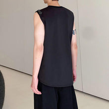 Load image into Gallery viewer, Belt Buckle Solid Color Sleeveless T-Shirt