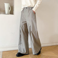 Load image into Gallery viewer, Zip Trim Loose Wide-Leg Lounge Pants