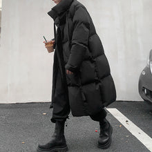 Load image into Gallery viewer, Black Strap Mid Length Coat