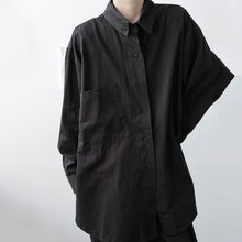 Load image into Gallery viewer, Large Pockets Loose Drop Shoulders Shirts