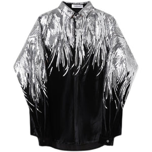 Embroidered Sequin Shirt
