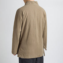 Load image into Gallery viewer, Cotton Linen Diagonal Tang Suit Top