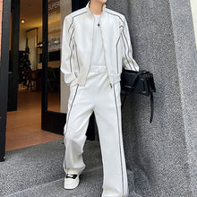 Load image into Gallery viewer, Casual Sports Suit Jacket Wide Leg Pants