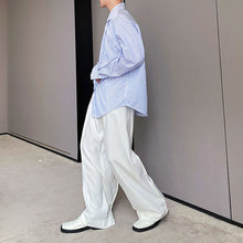 Load image into Gallery viewer, Statement Drawstring Lapel Long Sleeve Shirt