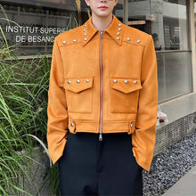 Load image into Gallery viewer, Studded Cropped Jacket
