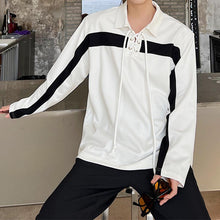 Load image into Gallery viewer, Contrast Color Stitching Strap Polo Shirt