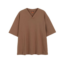 Load image into Gallery viewer, Loose V-Neck Short Sleeve T-Shirt