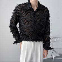 Load image into Gallery viewer, Sheer Fringed Fringed Shirt