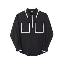 Load image into Gallery viewer, Half-Zip Square Pocket Pullover Shirt