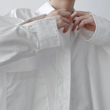 Load image into Gallery viewer, Large Pockets Loose Drop Shoulders Shirts