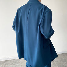 Load image into Gallery viewer, Simple Indigo Retro Blazer