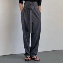 Load image into Gallery viewer, High Waist Mopping Casual Trousers