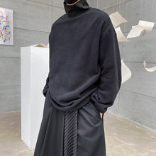 Load image into Gallery viewer, Dark Thick High Collar Casual Sweatshirt