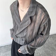 Load image into Gallery viewer, Summer Thin Wrinkled Lapel Shirt