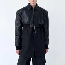 Load image into Gallery viewer, Black Short Zip PU Leather Jacket