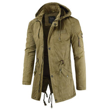 Load image into Gallery viewer, Outdoor Hooded Trench Coat