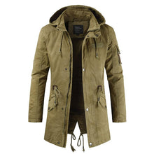 Load image into Gallery viewer, Outdoor Hooded Trench Coat