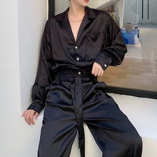 Load image into Gallery viewer, Silky Satin Shirt Trousers