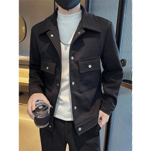 Load image into Gallery viewer, Lapel Single Breasted Cargo Jacket