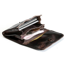 Load image into Gallery viewer, Handmade Retro Card Holder Leather Wallet