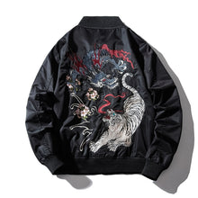 Load image into Gallery viewer, Fight Embroidered Bomber Jacket