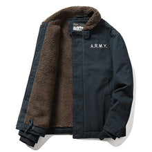 Load image into Gallery viewer, Lamb Wool Aviator Cotton Jacket
