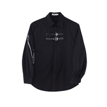 Load image into Gallery viewer, Metal Chain Shoulder Pads Long Sleeve Shirt