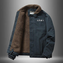 Load image into Gallery viewer, Lamb Wool Aviator Cotton Jacket