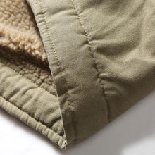 Load image into Gallery viewer, Lamb Wool Aviator Cotton Jacket