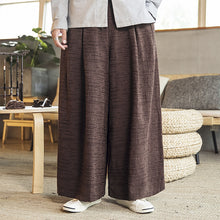 Load image into Gallery viewer, Pleated Linen Wide-leg Pants