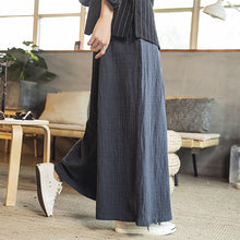 Load image into Gallery viewer, Pleated Linen Wide-leg Pants