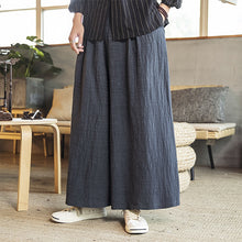 Load image into Gallery viewer, Pleated Linen Wide-leg Pants