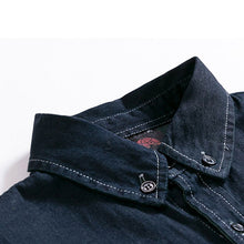 Load image into Gallery viewer, Retro Denim Long-sleeved Shirt