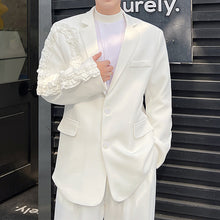 Load image into Gallery viewer, Solid Color Lace Trim Blazer