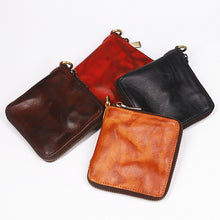 Load image into Gallery viewer, Retro Leather Zipper Wallet