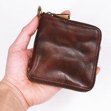 Load image into Gallery viewer, Retro Leather Zipper Wallet